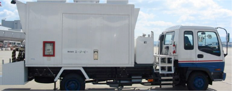 移動式圧搾空気供給(エアスターター車)